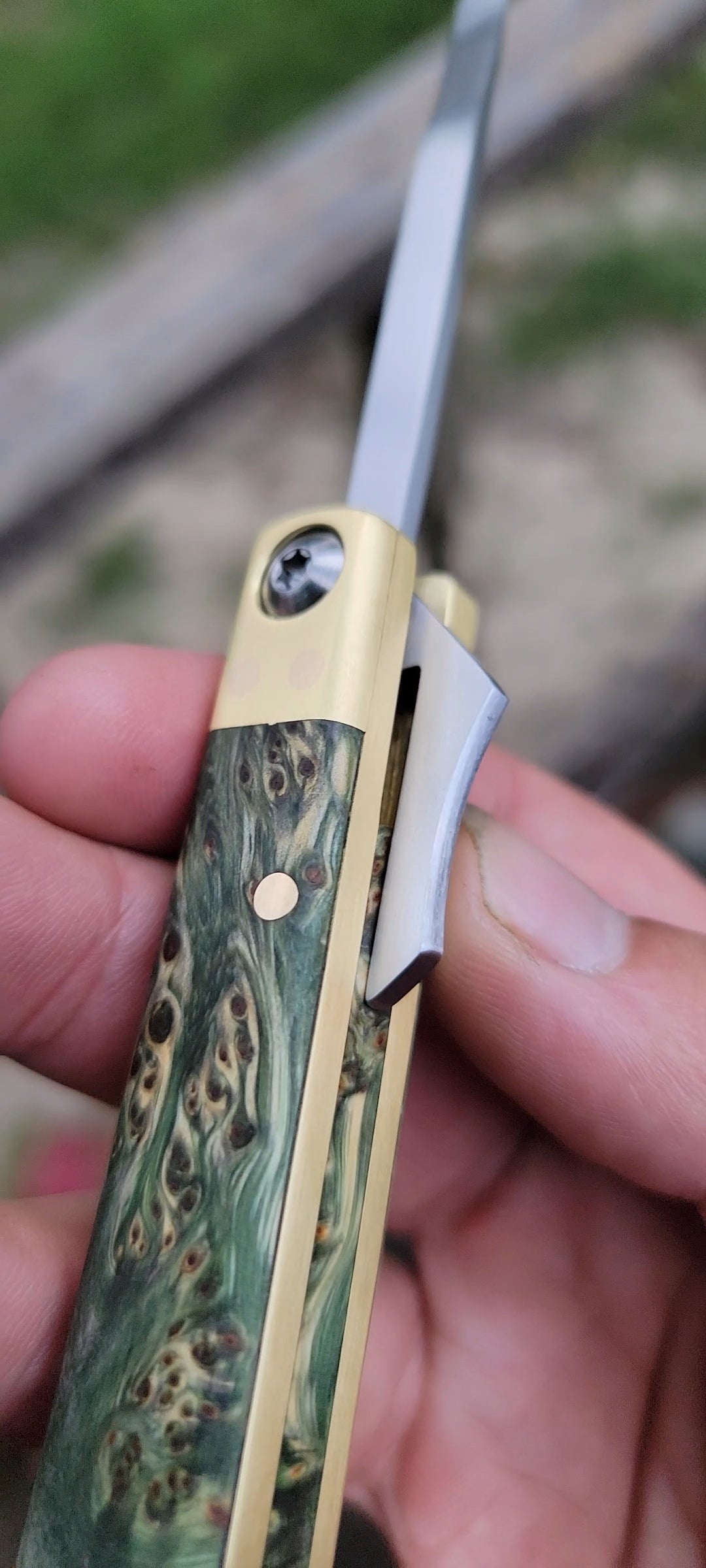 Fold - Brass and Cedar